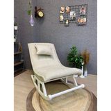 Asedia Miskin Lake Sofa Krem Sallanan Sandalye Dinlenme Emzirme Baba Tv Okuma Uzanma Koltuğu Berjer