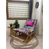 Asedia Miskin Naturel Diego Ahşap Sallanan Sandalye Dinlenme Emzirme Baba Tv Okuma