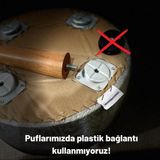 Asedia Miskin Naturel Haki Yeşil Ahşap Ayak Uzatma Pufu Makyaj Koltuğu Tabure