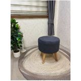 Asedia Miskin Naturel Sofa Antsait Ahsap Ayak Uzatma Pufu