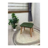 Asedia Trend Naturel Beta Yesil Ahsap Ayak Uzatma Pufu Makyaj Koltugu Bench Tabure