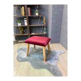 Asedia Trend Naturel Bordo Ahsap Ayak Uzatma Pufu Makyaj Koltugu Bench Tabure
