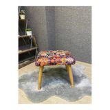 Asedia Trend Naturel Retro Ahsap Ayak Uzatma Pufu Makyaj Koltugu Bench Tabure