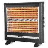 Asel AH-8225 2800W Yatay Quartz Elektrikli Isıtıcı Soba