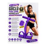 Asel Aksesuarcı 10 lastikli Pedallı Direnç Egzersiz Aleti – Çok Amaçlı Kol Bacak Karın Spor Aleti – Evde Fitness ve Egzersiz Aparatı