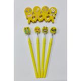 Asel Emoji Yumurtlayan Kalem + Silgi Seti