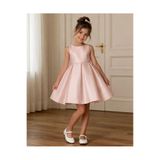 Asel Kids KIZ ÇOCUK PAMUK ASTARLI FİYONK DETAYLI MEZUNİYET ELBİSESİ
