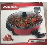 Asel Pizza Tenceresi Kızartma Kavurma Mısır Patlatma Yemek Tenceresi - Kırmızı
