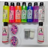 Asel Slime Yapım Seti Eğlenceli Tasarım 7 Parça Renkli Slime Malzemeleri 5 Yaş ve Üzeri İçin