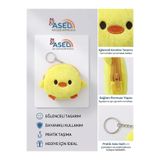 Aselaksesuarr Sevimli Figürlü Peluş Kancalı Mini Kız Çocuk Cüzdanı ve Çanta Aksesuarı - 6 Farklı Seçenek