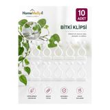 aselcsr “Bitki & Sarmaşık Tutucu Duvar Klipsi – 4 cm 10 Adet Yapışkanlı Bahçe / Balkon & İç Mekan Dekoru”
