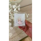 Aseldo 15 Adet Pembe Bulut Magnet Taş Tozu Kişiye Özel Hediyelik, Hoşgeldin Bebek,mevlüt,Sünnet
