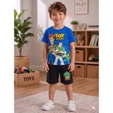 Aselin Kids Erkek Çocuk Oyuncak Hikayesi Baskılı Şortlu Yazlık Takım Alt Üst Takım - 9 – 10 Yaş - Mavi