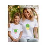 ASELİNDA Kaktüs Baskılı T-Shirt Anne-Kız Kombin Tişört (kombin yapmak için 2 ürün ekleyiniz)