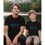Aselinda Unisex Brooklyn Baskılı Pamuklu Bisiklet Yaka T-Shirt Tişört(Kombin Yapmak İçin 2 Ürün Ekleyiniz)