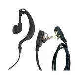 Aselsan A446 Uyumlu Spiral Arkalıklı Telsiz Kulaklığı Mikrofonlu Ptt 2 Pin | Wln Pmr-446 Pm580 Pm985