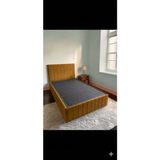 Asena Mobilya Baza Başlık ve Baza Kenarı Kılıfı - Hardal - 140 x 200 cm