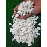 Asenya 5 kg Beyaz Dolomit Taş 1,5-2,5 cm Bahçe Dekorasyon İçin Doğal Süs Taşı