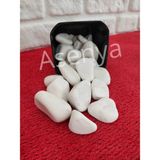 Asenya Beyaz Dolomit Taş 4 kg 2,5-4 cm Dere Çakıl Taşı Bahçe Süs Taşı Saksı Teraryum Taşı Akvaryum Taşı - 2,5 - 4 cm