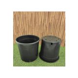 Asenya Kare Saksı 20 Adet 8 Lt 19X27 Cm Üretim Saksısı Siyah Saksı Kare Üretim Saksı Plastik Saksı