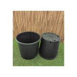 Asenya Üretim Saksısı 2 Adet 11,5 Lt 24X24 Cm Plastik Saksı Siyah Üretim Saksı Bitki Saksısı