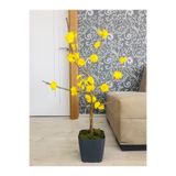 Asenya Yapay Çiçek, 40-80 cm, Sarı Bahar Dalı, Yapay Bitki Ağaç Bonsai