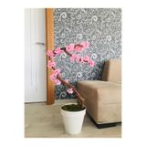 Asenya Yapay Çiçek Bahar Dalı, 40-80 cm, Pembe, Yapay Bitki Bonsai Ağacı