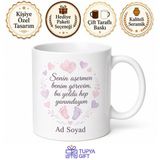 Aşerme Krizleri Gelen Hamile Eşime Tatlı Niyetine Romantik Kupa Bardak Hediye