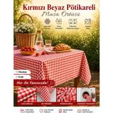 Ases Design Kırmızı Pötikareli Piknik Örtüsü - 80 x 160 cm