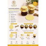 Ases Design Sarı Pötikare Kavanoz Kapağı Süsleme Seti 20 Parça – 10 Kumaş 10 Jüt İp