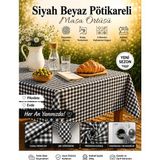 Ases Design Siyah Pötikareli Piknik Örtüsü - 160 x 160 cm