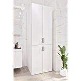 ASES Mobilya Esl0212 Çamaşır Makinası ve Kurutma Makinası Banyo Dolabı Beyaz