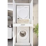 Ases Mobilya Esl0238 Çamaşır Makinesi ve Kurutma Makinesi Banyo Dolabı Beyaz
