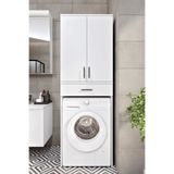 Ases Mobilya Esl0239 Çamaşır Makinesi Dolabı Banyo Dolabı Beyaz