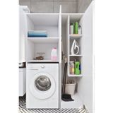 Ases Mobilya Esl0255 Çamaşır Makinesi ve Kurutma Makinesi Boy Dolaplı Banyo Dolabı Beyaz Mükemmel Tasarım