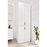 Ases Mobilya Mobilya Esl0212 Çamaşır Makinası Ve Kurutma Makinası Banyo Dolabı Beyaz