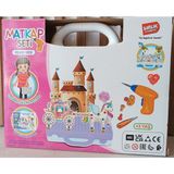 Ases Store 320 Parça Prenses Temalı Oyuncak Matkap Seti ile Kız-Erkek Çocukları Için Eğitici Zeka Geliştiren - Çok Renkli