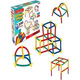 Ases Store Süper Bambu Çubuklar 200 Parça - Puzzle Blok Inşa Yapı Bloklar - Çok Renkli