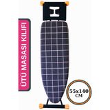 ASEV HOME Ütü Masası Kılıfı Keçeli İpli Stoperli Büyük Boy 55x140 cm KAREN