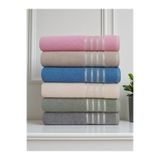 asev tekstil 70x140 Cm Büyük Boy Banyo Havlusu – 6’lı