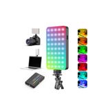 Asfal 129 Ledli RGB Renkli 3000 mAh Şarjlı Telefon Kamera Laptop Tablet Uyumlu Vlog Yayın Selfie Işığı
