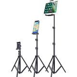 Asfal 135 cm Taşınabilir Tripod 6-13 Inç Uyumlu Telefon ve Tablet Standı - Siyah