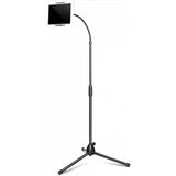 Asfal 170 cm Ipad, Tablet ve Telefon Tutucu Stand Esnek Tripod Ayak 360 Döner Başlıklı Yatay ve Dikey Kullanılır - Gri - Siyah
