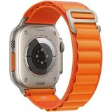 Asfal Apple Watch Uyumlu 38MM 40MM 41MM Uyumlu 1/2/3/4/5/6/se/7/8 Uyumlu Kordon, Kayış - 38 40 41 MM ALPİN KUMAŞ - Turuncu