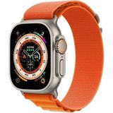 Asfal Apple Watch Uyumlu 42 mm 44 mm 45 mm 49 mm Kordon 1/2/3/4/5/6/se/7/8/ Watch Ultra Alpine Loop Kordon - Turuncu