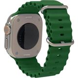 Asfal Apple Watch Uyumlu 42 mm 44 mm 45 mm 49 mm Kordon 1/2/3/4/5/6/se/7/8/ Watch Ultra Ocean Kordon - Yeşil - Mavi