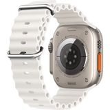 Asfal Apple Watch Uyumlu 42MM 44MM 45 mm 49M Kordon 1/2/3/4/5/6/se/7/8/ultra - Beyaz