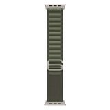 Asfal Apple Watch Uyumlu 42MM 44MM 45 mm 49mm Kordon 1/2/3/4/5/6/se/7/8/ Watch Ultra Alpine Loop Kordon yeşil