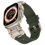 Asfal Apple Watch Uyumlu Şık Kordon - Yeşil - Gri