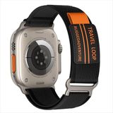 Asfal Apple Watch Uyumlu Travel Kordon 42MM 44MM 45MM 49MM Uyumlu Kordon 1/2/3/4/5/6/se/7/8/9ultra Ultra 2 Kordon - Siyah Mat